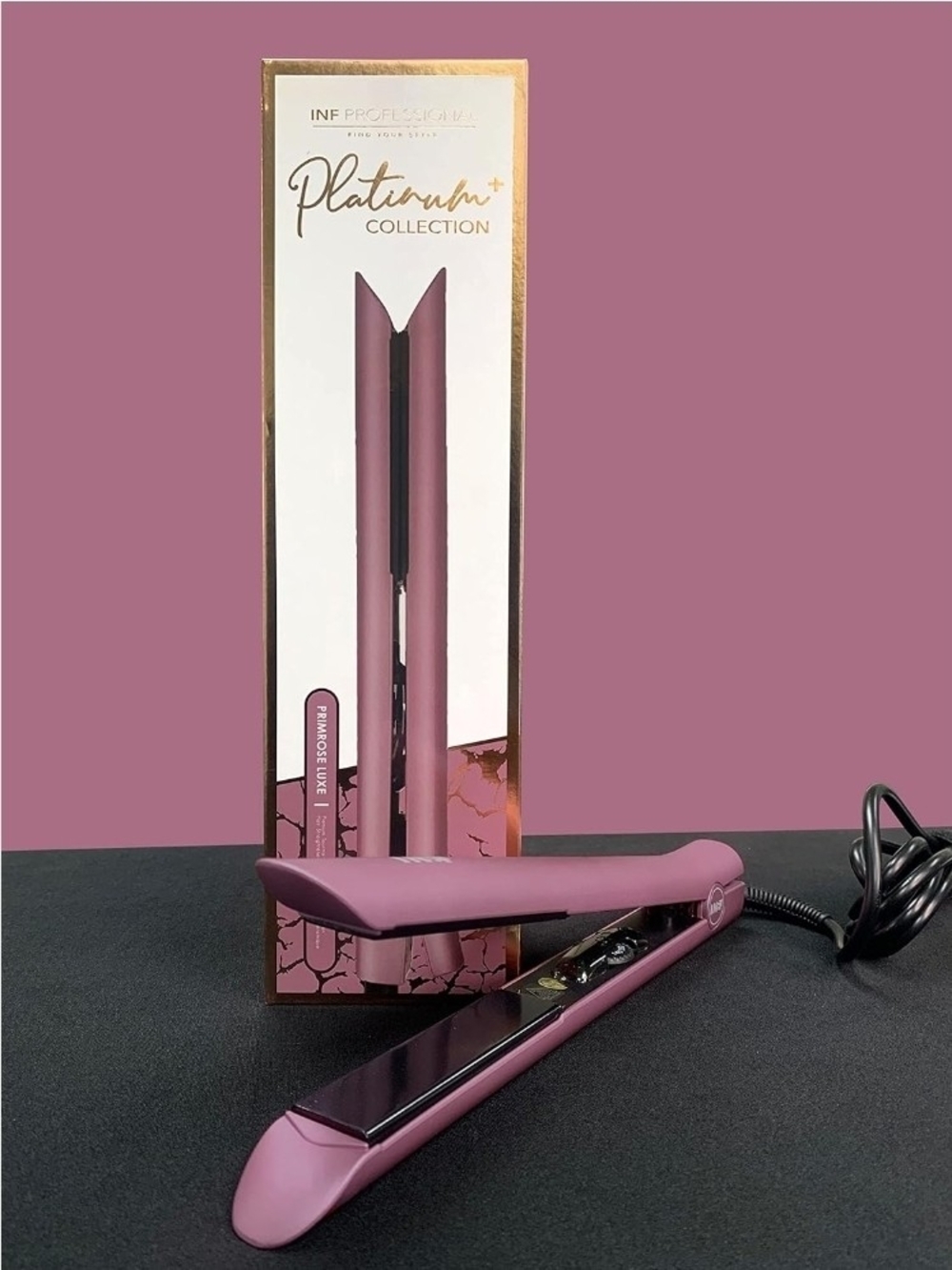 Platinum Pink Tourmaline Ceramic Hair Straightener - INF Series